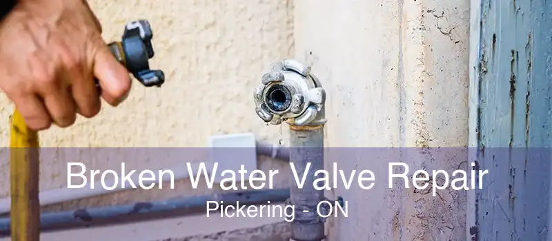 Broken Water Valve Repair Pickering - ON