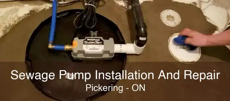 Sewage Pump Installation And Repair Pickering - ON